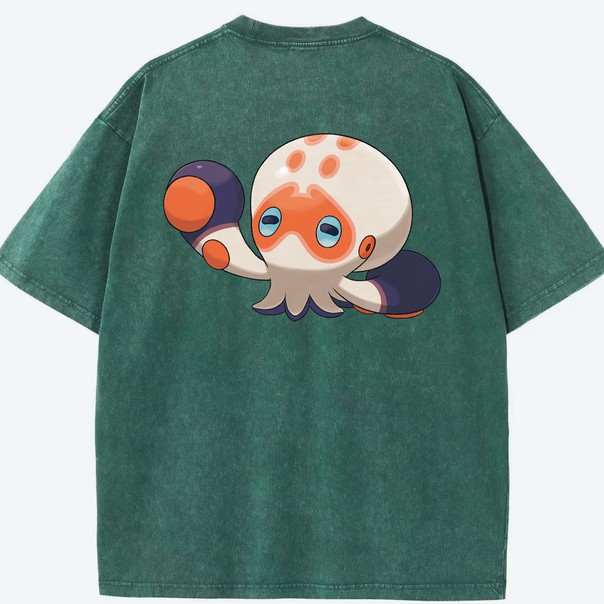 （画像用） ポケットモンスター Pokémon 綿100% ヴィンテージ風 半袖Tシャツ（背面プリント）